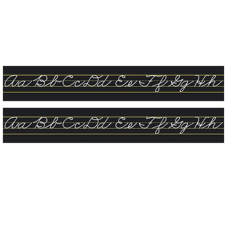 North Star Teacher Resources Alphabet Lines Black Traditional Cursive, 2PK NS9034